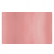 Розовая металлическая заготовка визитки (упаковка 50 шт.)